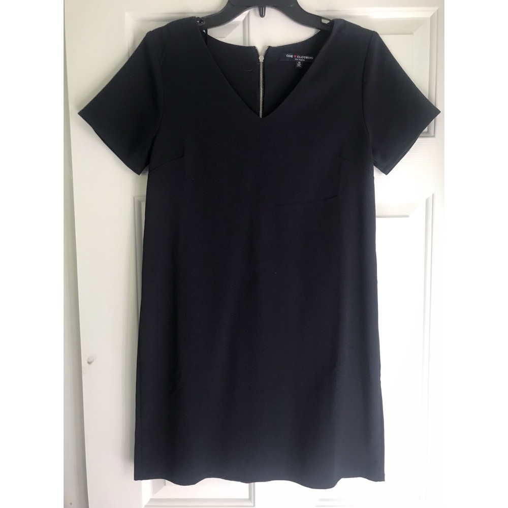 Blue T-Shirt Shift Dress